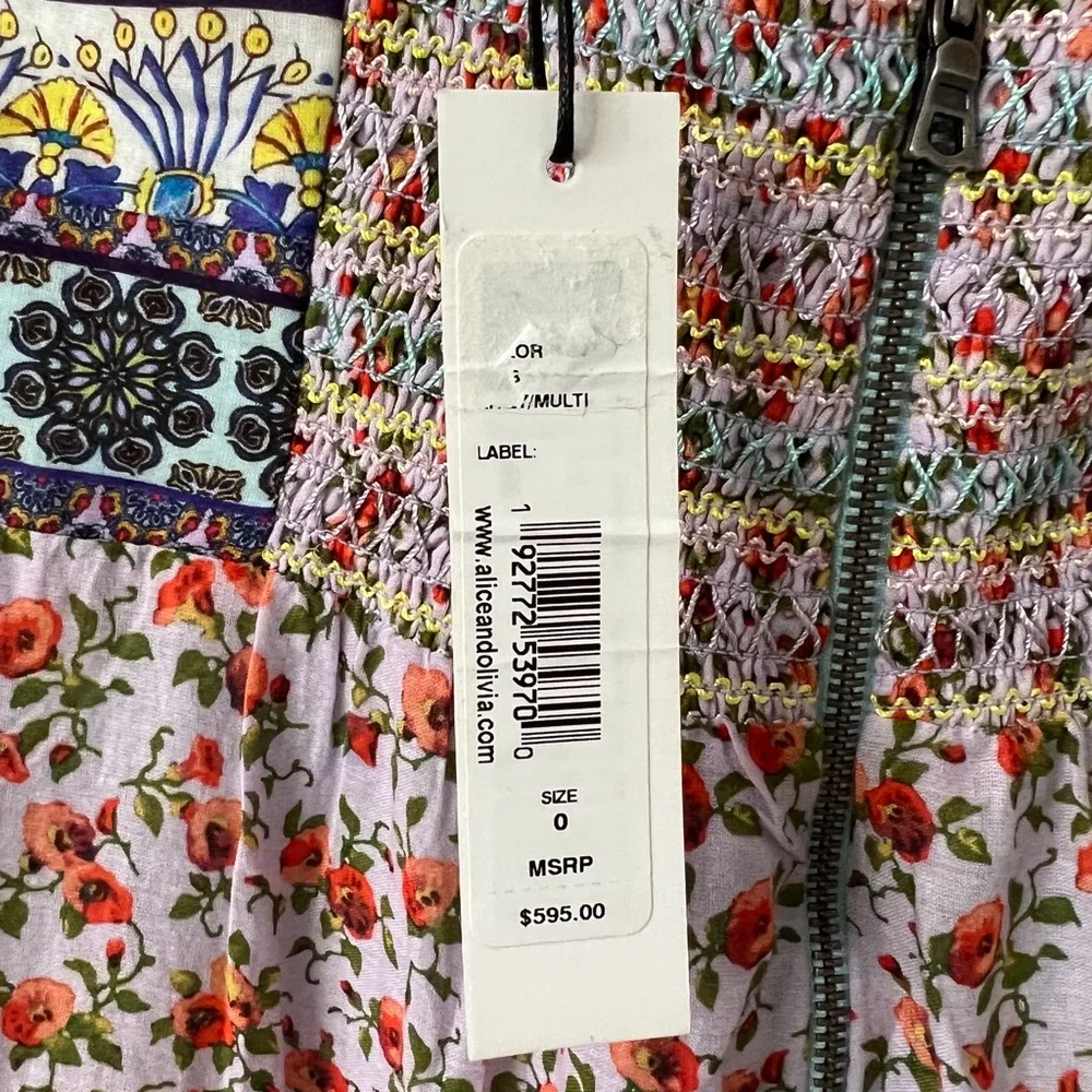 Alice + Olivia Minka Floral Tassel-Fringe Maxi Dress - Picture 9 of 17